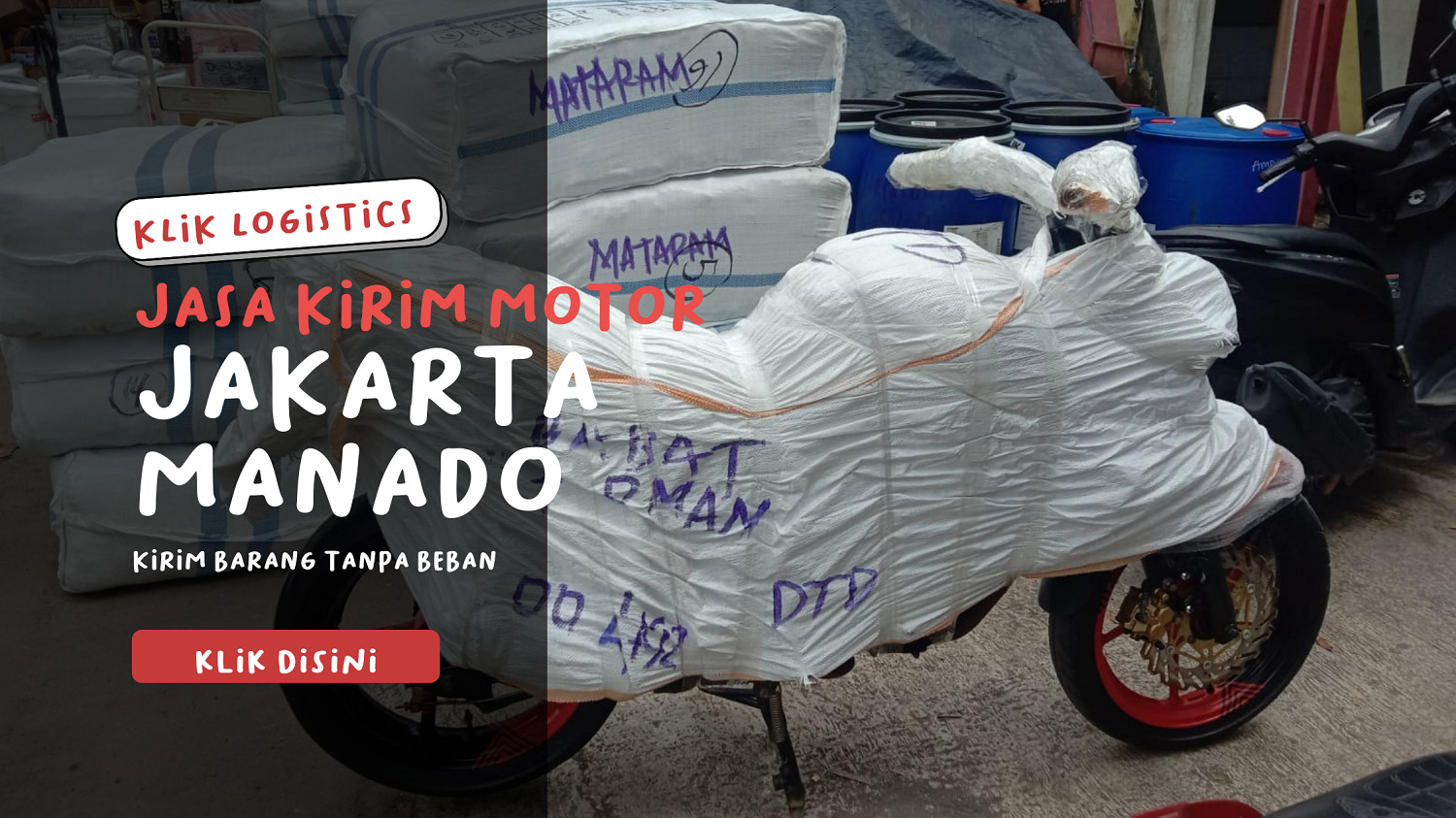 jasa kirim motor jakarta manado