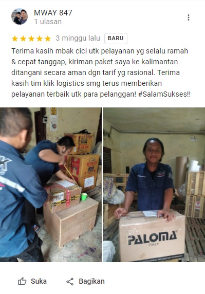 testimoni klik logistics terbaru 1