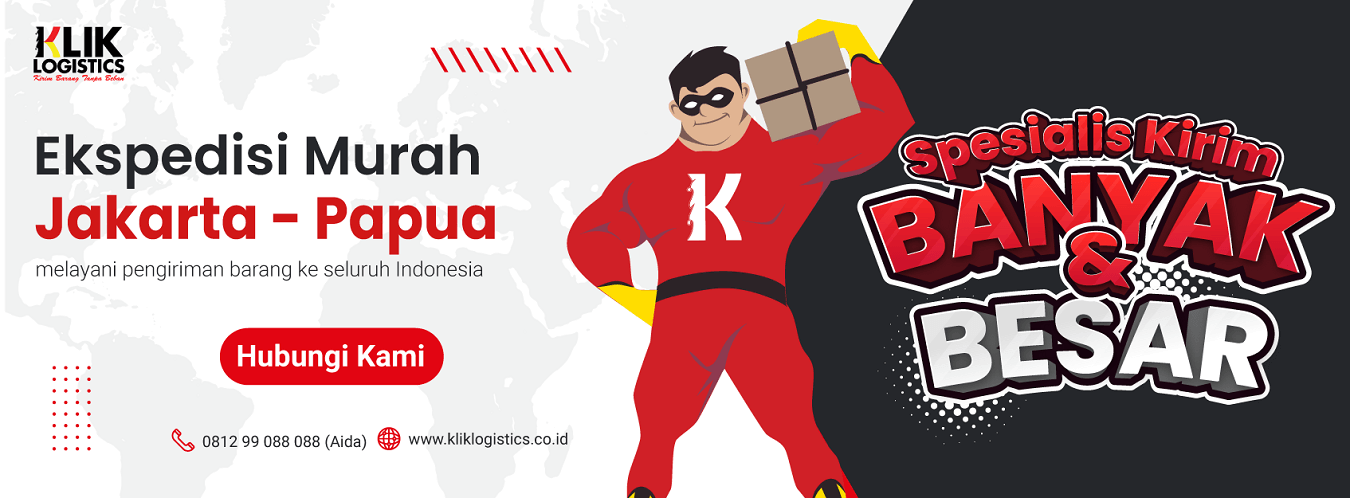 jasa ekspedisi cargo jakarta papua murah klik logistics