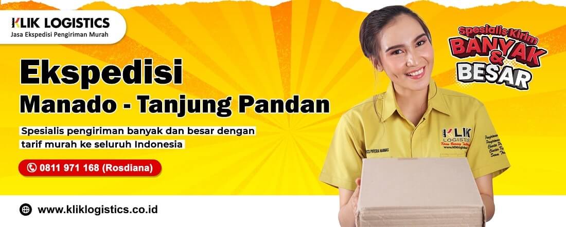 ekspedisi manado tanjung pandan