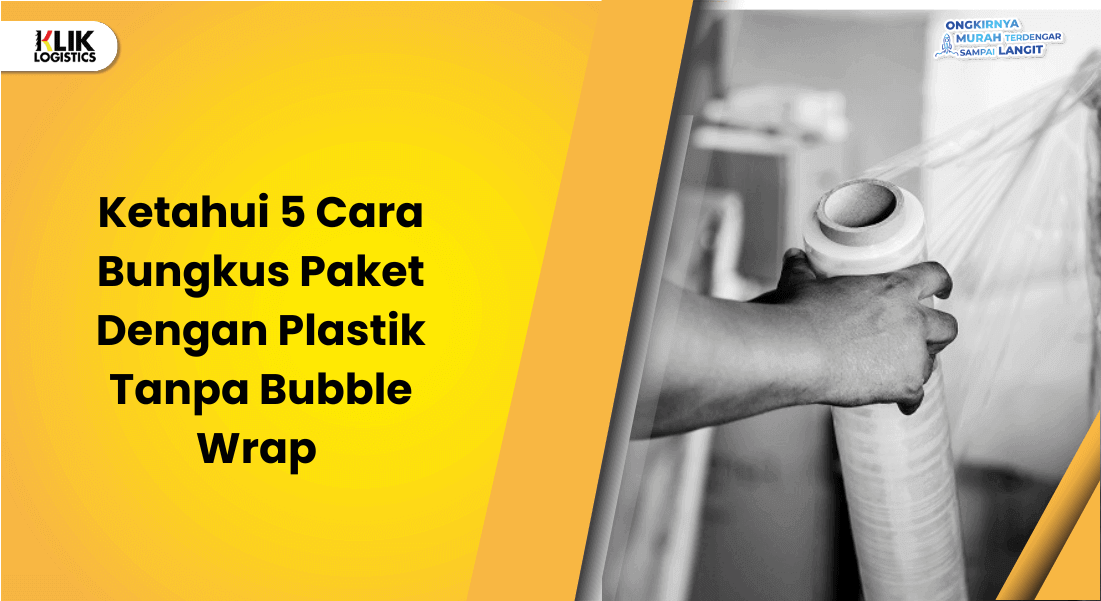 cara bungkus paket dengan plastik