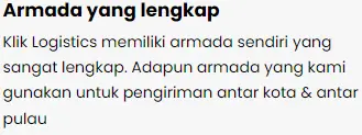 armada truk pengiriman rute jakarta lampung klik logistics murah
