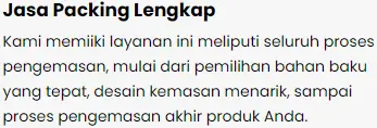 lengkapnya jenis packing yang disediakan untuk rute pengiriman barang balikpapan bandung klik logistics
